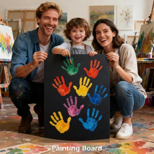 Golden State Art, Pack of 10, 3/16" Thick, 18x24 Black Foam Boards (18x24, Black) - color: Black, size: 18x24