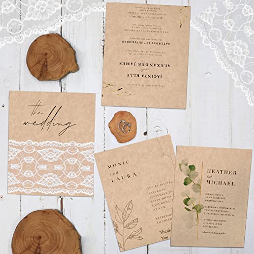 24 Sheets Parchment Cardstock 8.5 x 11 Textured Printer Paper, Goefun 90lb Tan Card Stock Printer Paper for Scrapbooking, Cardmaking, Invitations and Crafts - color: parchment
