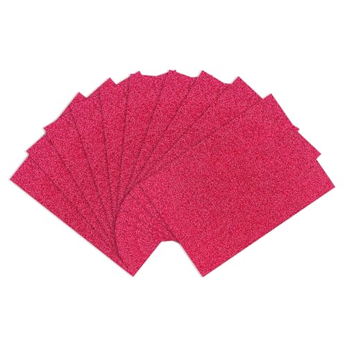 Sonjade Glitter Cardstock Paper, No-Shed Shimmer Glitter Papers, Cut Craft and DIY Projects Card stock, Sparkly Paper for Card Making, 8.27 x 11.69 Inch, A4 Size, 10 Sheets (Dark Red) - color: Dark Red
