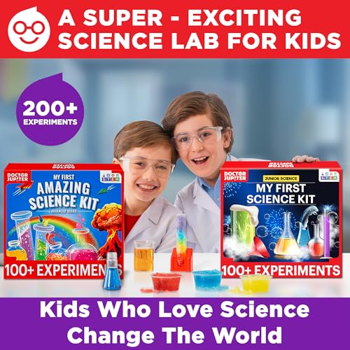 Doctor Jupiter My First Science Gift Set for Kids Ages 4+ | Birthday Gift Ideas for 4-5-6-7-8 Year Old Boys & Girls | STEM Learning & Education Toys - style: Amazing Science Gift Set: 4+