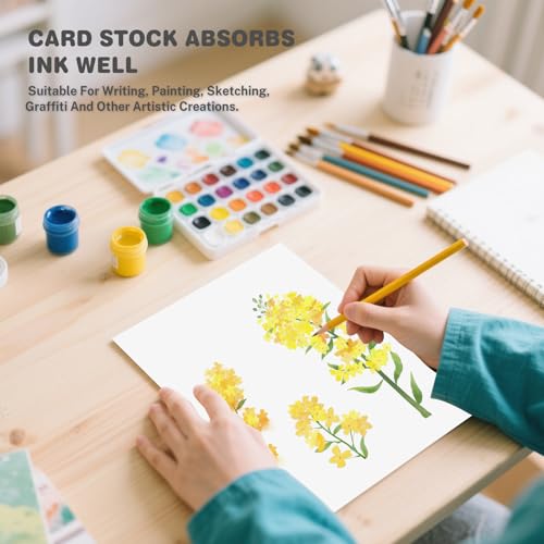 Cardstock 5x7, 220 Sheets, White Card Stock, 5x7 Cardstock Paper, 75lb/ 200gsm Heavyweight Blank Cards for Printer,DIY,Wedding Invitations, Thankyou Cards, Postcards - color: White, size: 5x7IN-220 Sheets