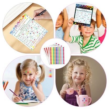 Utron 80 Pack Reward Chart for Kids, Incentive Chart Behavior Chart for Kids at Home, 2 Designs with 2160 Star Sticker, Kids Chore Chart, Sticker Chart for Kids Behavior