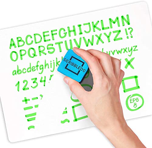 SCRIBBLEDO Small White Board 9x12 Double Sided Dry Erase Personal Board | 9x12 Personal Whiteboard, Premium Masonite Hardboard, Wipes Clean No Ghosting, Students Classroom Home and Office - size: 9X12"