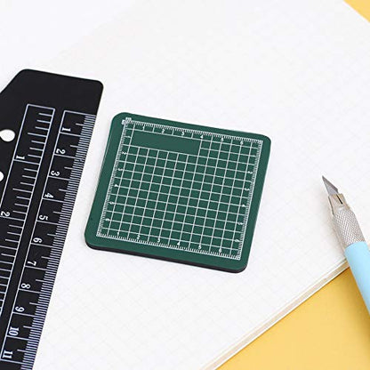 Non Slip, Self Healing Mini Cutting Mat Board, PVC Pad with Grid Line, Craft Tools for DIY Desktop Protection, Writing, Painting