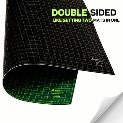 Adir Corp. Professional Self Reversible Healing Cutting Mat, 36 by 48-Inch, Green/Black - size: 48"L x 36"W