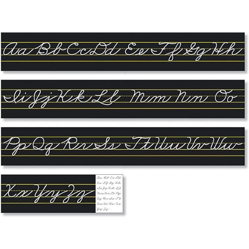 North Star Teacher Resources Alphabet Lines Black Traditional Cursive