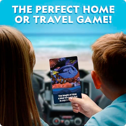 National Geographic Anyone's Guess Ocean Animals Trivia Cards - Kids Trivia Card Game with 55 Jumbo Cards, Animal Games, Kids Trivia Game - style: Ocean Animal Trivia
