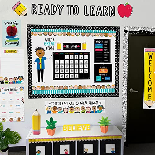 CTP Doodle Calendar Set for Classroom (Creative Teaching Press 10668) - color: Doodle