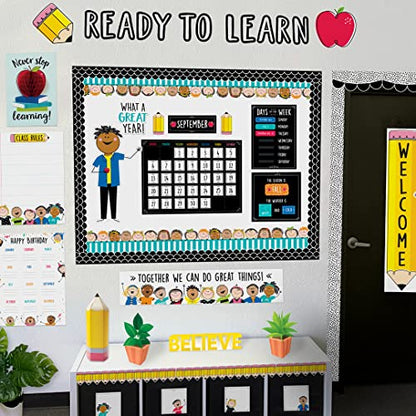 CTP Doodle Calendar Set for Classroom (Creative Teaching Press 10668) - color: Doodle