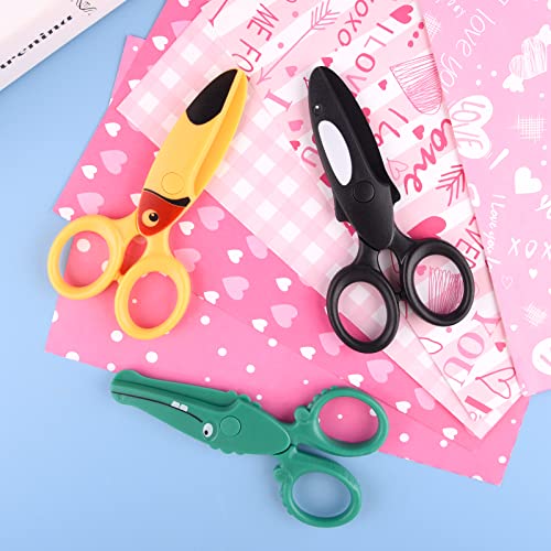 ASTARON Toddler Safety Scissors, Cute Crocodile Kids Preschool Training Scissors, Art Craft Plastic Scissors for Preschool Supplies and Scrapbooking Supplies - style: Crocodile