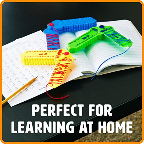 Learning Wrap-Ups Multiplication Keys - Self Correcting Math Tool for Kids Grade Level 2-6 - style: Multiplication Keys, Yellow