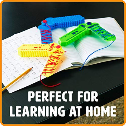Learning Wrap-Ups Multiplication Keys - Self Correcting Math Tool for Kids Grade Level 2-6 - style: Multiplication Keys, Yellow