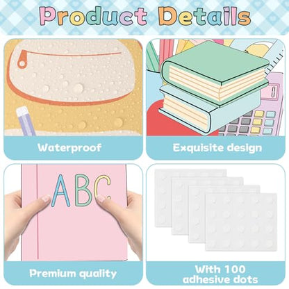 Welcome Back to School Bulletin Board Decorations Ready to Unpack a Great Year Paper Cutouts Pastel Inspirational Classroom Decorations for School Office Home Teacher Classroom Wall Supplies