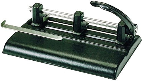 Martin Yale 1325B Master 1000 Series Adjustable 40 Sheet 3 Hole Paper Punch, 9/32" Punch Head Diameter, Punches Up To 40 Sheets of 20 Bond Stock, Adjustable Heads for 2-3 Hole Punching