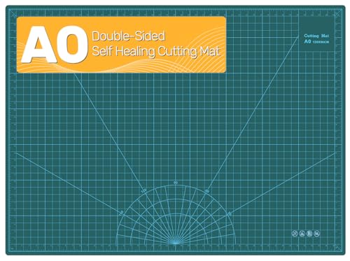 Self Healing Cutting Mat, 35" x 47", Double-Sided Rotary Cutting Mat for Sewing, Quilting, Scrapbooking & Craft, Large Craft Cutting Board for Hobby Use(A0) - size: 47"L x 35"W