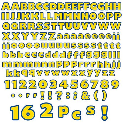 162pcs Back to School Cartoon Story Bulletin Board Letters Set Classroom Decorations Interest Cartoon Story Classroom Alphabet Cutout Letter for Bulletin Board School Classroom Home Display