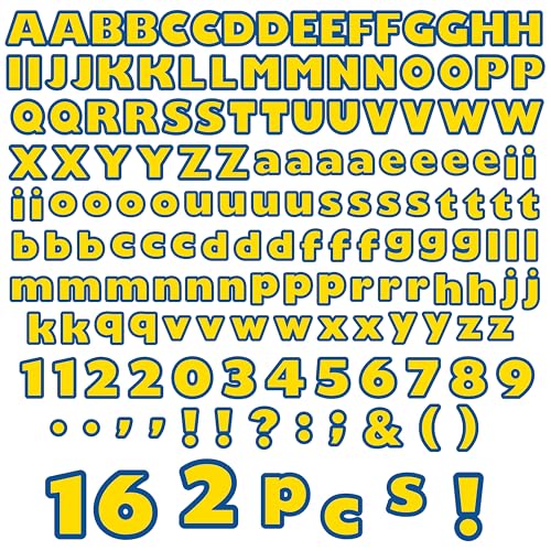 162pcs Back to School Cartoon Story Bulletin Board Letters Set Classroom Decorations Interest Cartoon Story Classroom Alphabet Cutout Letter for Bulletin Board School Classroom Home Display