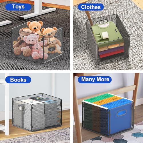 samstar Hanging File Organizer, Mesh File Folder Organizer File Crate File Cabinet Inserts Storage Box, Letter Size - size: 1 Pack