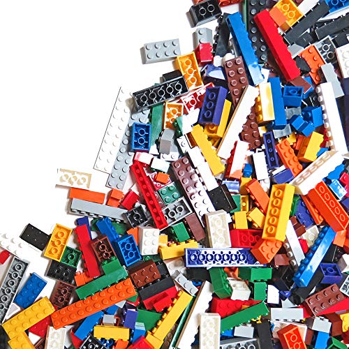 Play Platoon 6 Pound Bulk Building Bricks Set- 10 Classic Colors Bulk Building Blocks Play Set, Generic Brick Parts, for Boys and Girls, Classic - color: 6 Lbs. of Assorted Bricks - Regular & Pastel Colors