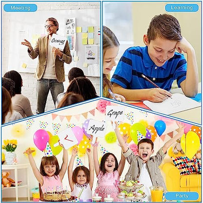 50 Pcs Dry Erase Paddles, Dry Erase Answer Paddle, Double Sided Handheld White Boards, Double Sided Paddles for Students Teachers Classroom Voting Bridal Shower Games(50 Pack,10 X 7.9 Inches)