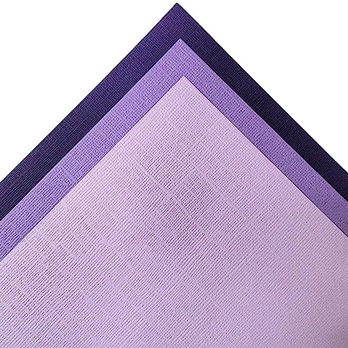 GRAPE MONO - Variety Pack Cardstock (Pack of 9), 12x12 Cardstock Paper - Assorted Colors, Purple Textured Cardstock Variety Pack Craft Paper, Cardstock Paper, Scrapbook Paper, Cardstock for Cricut