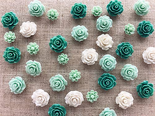 24Pcs Decorative Pushpins,Cork Board Tacks,Bulletin Board Tacks,Thumb Tack Decorative for CorkBoard, Office Organization or Home, Green - color: Green