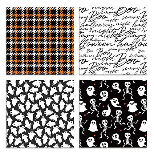 YASMEN Scrapbook Paper Pad - 6"×6” - 24 Sheets Halloween Scrapbooking Supplies Kit - 160gsm Single-Sided Pattern, Designer Planner, Junk Journal Craft Paper, Card Making Supplies - color: Halloween - 6×6