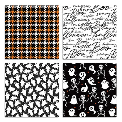YASMEN Scrapbook Paper Pad - 6"×6” - 24 Sheets Halloween Scrapbooking Supplies Kit - 160gsm Single-Sided Pattern, Designer Planner, Junk Journal Craft Paper, Card Making Supplies - color: Halloween - 6×6