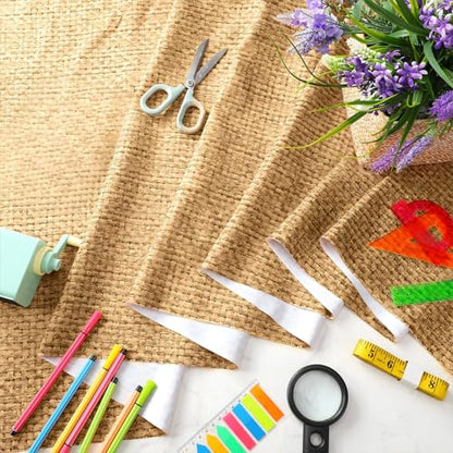 Mindsoft Bulletin Board Paper 48'' x 107'' Bulletin Boards Fabric for Classroom Back to Shcool Classroom Wall Background Decor Board Decor Pillows Curtains Crafts(1 Pc,Burlap) - style: Burlap