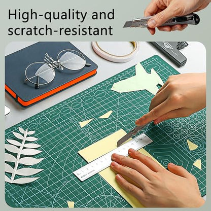 Cutting Mats Double Sided 5 Layers Craft Cutting Mat Rotary Cutting Sewing Mat Multi-sized Tabletop Cutting Board for Sewing Hobby Crafts Scrapbooking Fabric Project DIY Artwork
