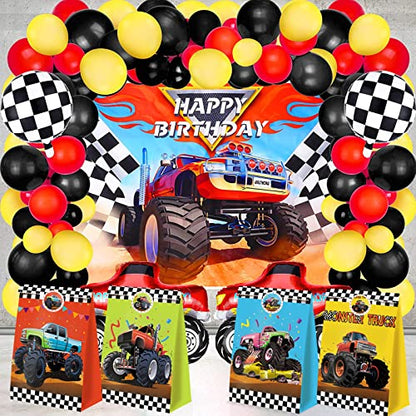 24pcs Monster Truck Goodie Bags - Monster Party Favors & Decorations for Boys' Birthday Parties - style: monster truck