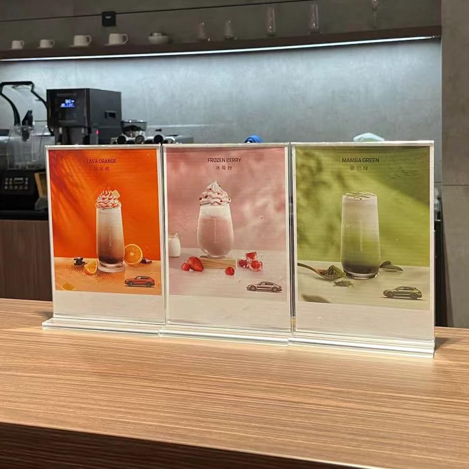 newnewshow 8.5x11 Acrylic Sign Holder 3 Pack Vertical Double-Sided Display (Optional 8.5x11 8.5x5.5 5x7 Horizontal and Vertical) - size: 3 Pack 8.5*11