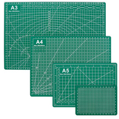 Cutting Mats Double Sided 5 Layers Craft Cutting Mat Rotary Cutting Sewing Mat Multi-sized Tabletop Cutting Board for Sewing Hobby Crafts Scrapbooking Fabric Project DIY Artwork
