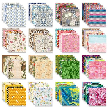 10 Pack/Sets Origami Paper Kit Double Sided 6 Inch Japanese Chiyo Square Easy Fold Arts Crafts DIY Handwork Origami Papers - color: 500sheets-10pcs sets