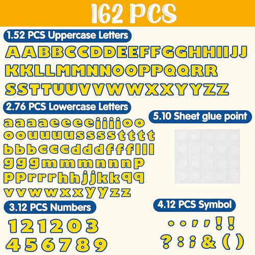 162pcs Back to School Cartoon Story Bulletin Board Letters Set Classroom Decorations Interest Cartoon Story Classroom Alphabet Cutout Letter for Bulletin Board School Classroom Home Display