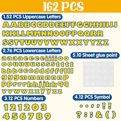 162pcs Back to School Cartoon Story Bulletin Board Letters Set Classroom Decorations Interest Cartoon Story Classroom Alphabet Cutout Letter for Bulletin Board School Classroom Home Display