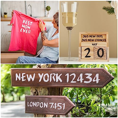 36Pc Multi-Purpose Letter Stencils - Numbers & Alphabet Stencils for Painting, Spray Painting, Wood, Wall, Fabric, Rock, Chalkboard, Signage (1.5 Inch, Cursive) - size: 1.5 IN