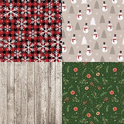 YASMEN Scrapbook Paper Pad 6"×6" - 24 Sheets Christmas Scrapbooking Supplies Kit, Single-Sided Patterned Cardstock Pads for Card Making, Designer Planner Journals, Background Borders, Greeting Cards - color: Christmas - 6×6