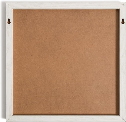 U Brands Rustic Dry Erase Board with White Wooden Frame, Office Supplies, 14” x 14” - style: Dry Erase Board