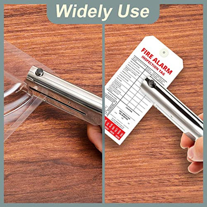 Chumia 2 Pcs Heavy Duty Hole Punch 2" Long Reach 1/8 Inch Paper Single One Hole Puncher Deep Throat Reduced Effort Hand Held Alloy Punch for ID PVC Cards 5 Inch Tall 25 Sheet Capacity - size: 1/8 Inch Diameter