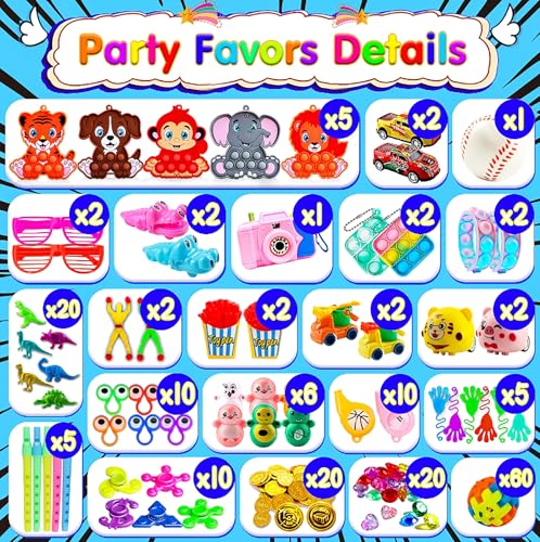 KissFuture 1000 PCS Party Favors for Kids, Fidget Toys Bulk, Prize Treasure Box Toys for Classroom, Birthday Gifts, Goodie Bags Stuffers for Kids, Pinata Stuffers, Carnival Prizes