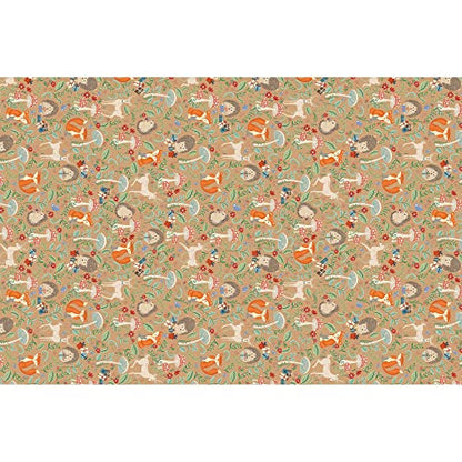 Jillson Roberts Printed Unfolded Gift Tissue 20" x 30" for Birthdays, Wine Bags, Weddings, Krafty Fox, 240 Sheets - color: Krafty Fox, size: 240 Sheets