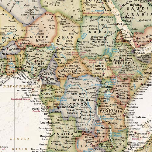 National Geographic World Wall Map - Executive (Poster Size: 36 x 24 in) (National Geographic Reference Map)