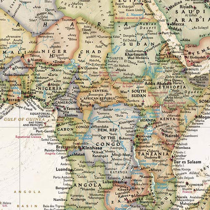 National Geographic World Wall Map - Executive (Poster Size: 36 x 24 in) (National Geographic Reference Map)