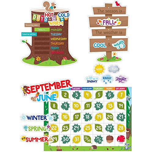 CTP Woodland Friends Calendar Set Bulletin Board, Classroom Displays (Creative Teaching Press 8006) - color: Woodland Friends