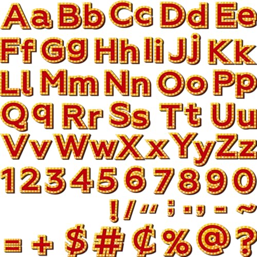 266 Pcs Letters Combo Pack Set Bulletin Board Letter Circus Carnival Letters and Number Accents for Kids Bulletin Board Display Home School Classroom Decor - style: Circus Carnival