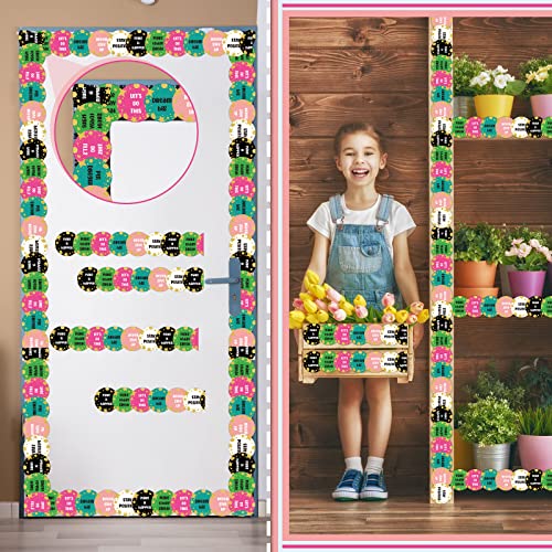 Panelee Confetti Inspirational Border 68.9 Feet Bulletin Board Border Butterflies Flowers Bee Space Inspirational Cute Decor for Classroom Bulletin Boards Chalkboard Wall Decor - style: Confetti